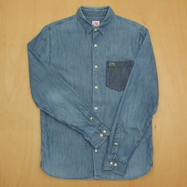 [BUNJANG] Lacoste Denim Shirt / 라코스테 데님 셔츠 95 남방 L-1603