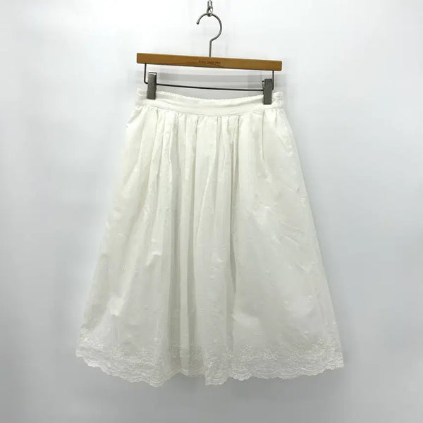 [BUNJANG] Vintage Mori Girl Embroidered Lace Midi Skirt / [JPN] 빈티지 모리걸 자수 레이스 미디 스커트