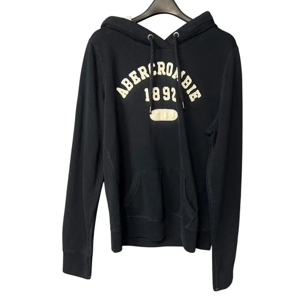 [BUNJANG] Abercrombie & Fitch Women's Navy Hoodie T-Shirt / L 아베크롬비 여성 네이비 후드 티셔츠