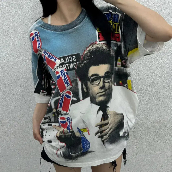 [BUNJANG] Seinfeld Kramer Pepsi Vintage T-Shirt XL / 90s usa made 시트콤 싸인펠트 크레이머 펩시 빈티지 반팔 XL