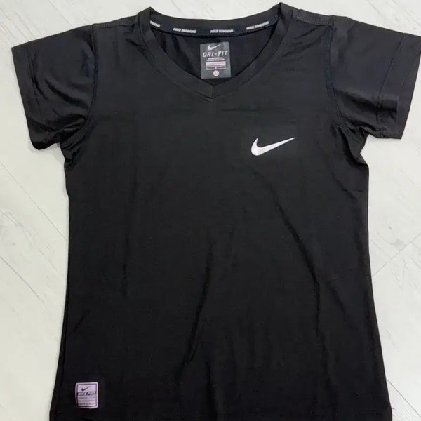 [BUNJANG] Nike Dri-FIT Women's Short Sleeve T-Shirt Black / 나이키 드라이핏 여성 반팔 티셔츠 블랙