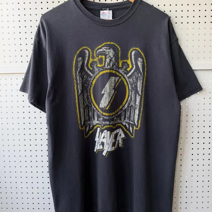 [BUNJANG] Hanes Slayer Band T-Shirt / 헤인즈 슬레이어 밴드 티셔츠