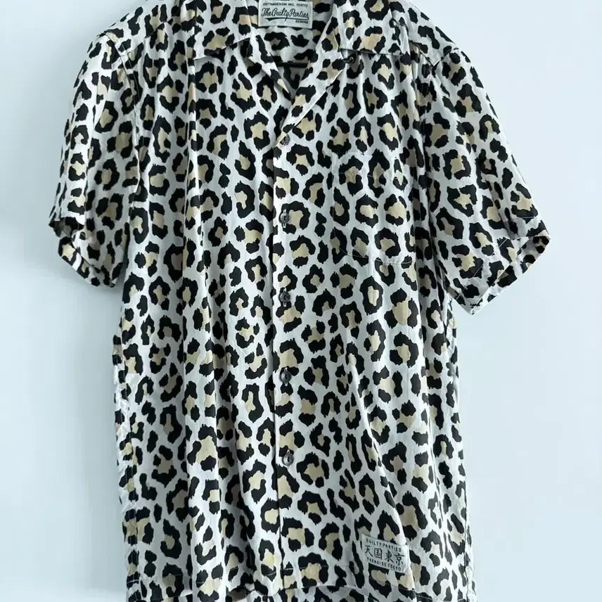[BUNJANG] Wackomaria Leopard Open Collar Shirt / 와코마리아 천국동경 레오파드 오픈카라 셔츠