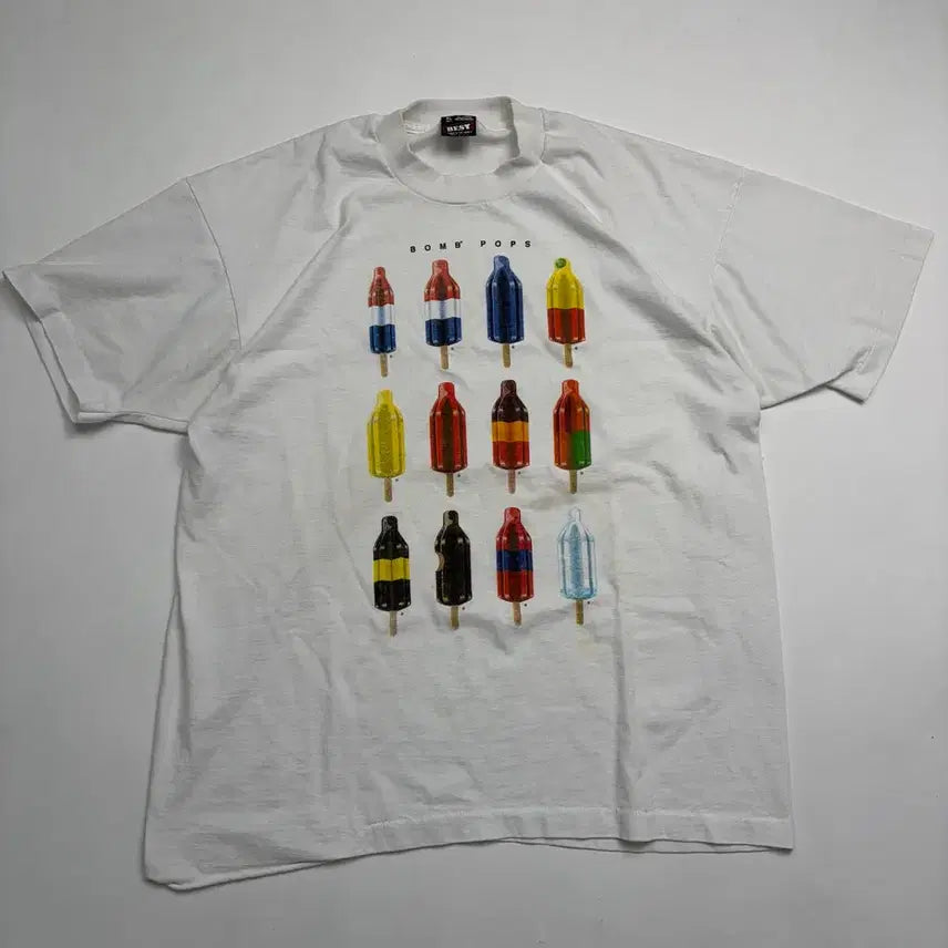 [BUNJANG] 90s Bomb Pops Promo Tee White XL / 90s Bomb Pops Promo Tee (white)