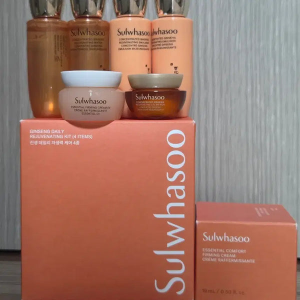 [BUNJANG] Sulwhasoo Concentrated Ginseng Renewing 4-Piece Set (Elasticity Cream) / 설화수  진생 데일 자생력 케어 4종, 탄력크림