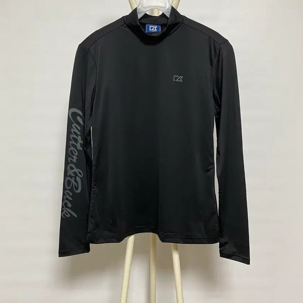 [BUNJANG] Cutter & Buck Black Golf Long-Sleeve T-Shirt / Cutter & Buck 커터앤벅 블랙 골프 긴팔 티셔츠 90