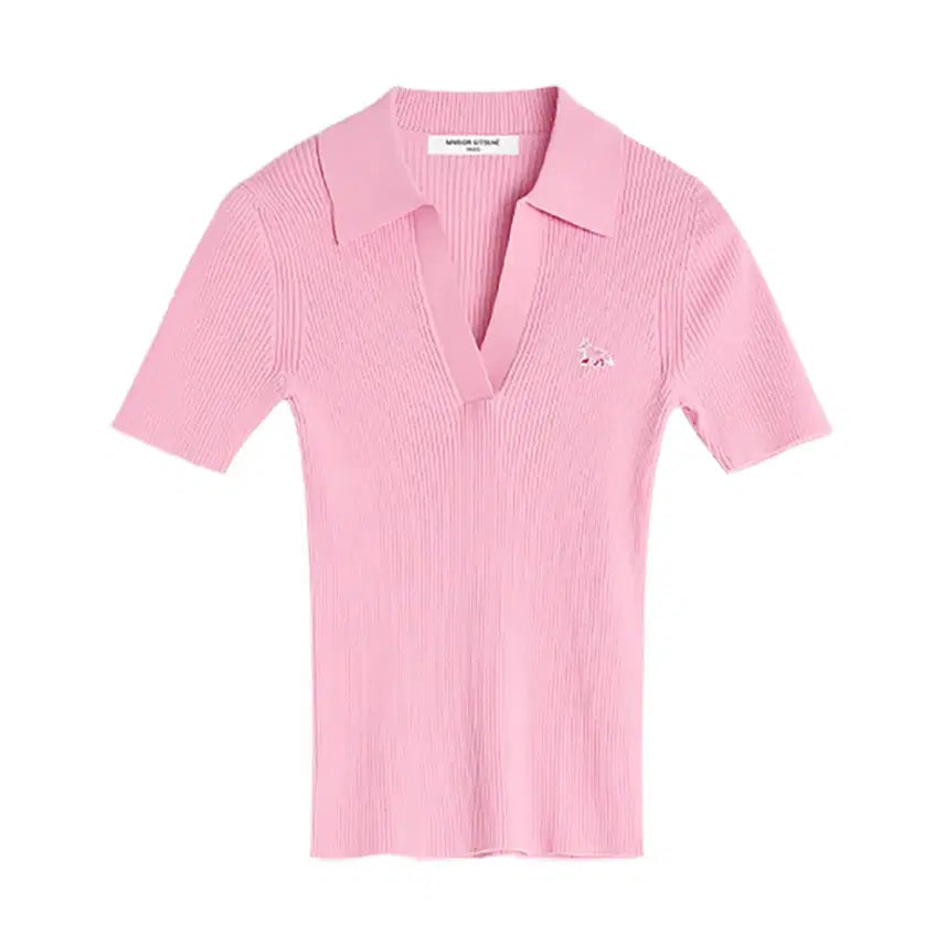 [BUNJANG] Maison Kitsuné Baby Fox Collar Short Sleeve Knit / [새상품] 메종키츠네 베이비폭스 카라 반팔 니트