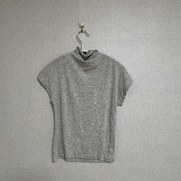 [BUNJANG] Basic Round Neck Short Sleeve T-Shirt - Grey / 기본 라운드넥 반팔티 회색