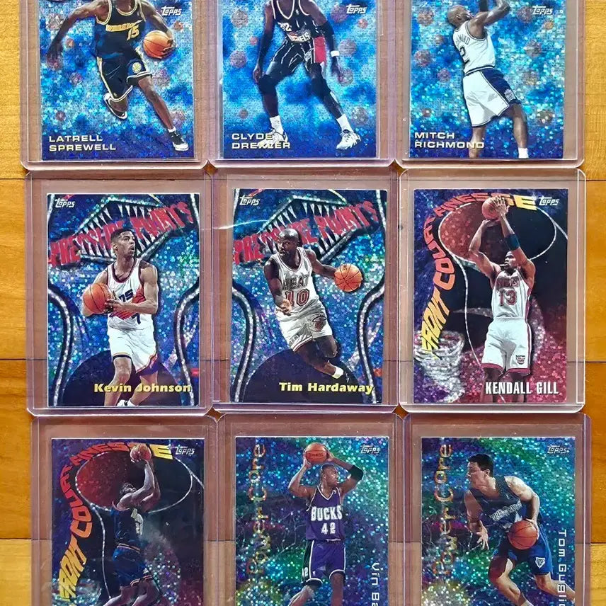 [BUNJANG] 1994-95 Topps NBA Insert Cards Bundle Set (9 Cards) / 1994-95 Topps NBA 90년대 인서트 9장 일괄