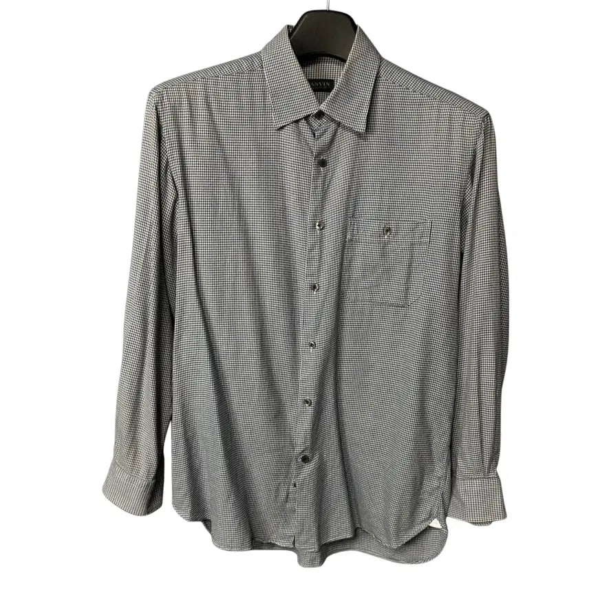 [BUNJANG] Lanvin Collection Houndstooth Shirt / 100 랑방컬렉션 하운스투스 셔츠 남방