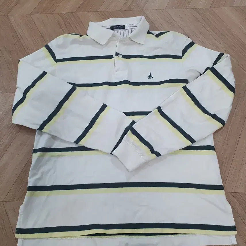 [BUNJANG] Beanpole Striped Long Sleeve T-Shirt / 빈폴 스트라이프 남자 티셔츠