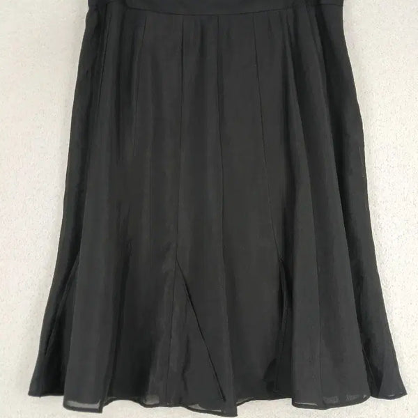 [BUNJANG] Lee Moon Hee Women's Black Chiffon Flare Skirt (M) / 이문희 여성 블랙 쉬폰 플레어 스커트(M)