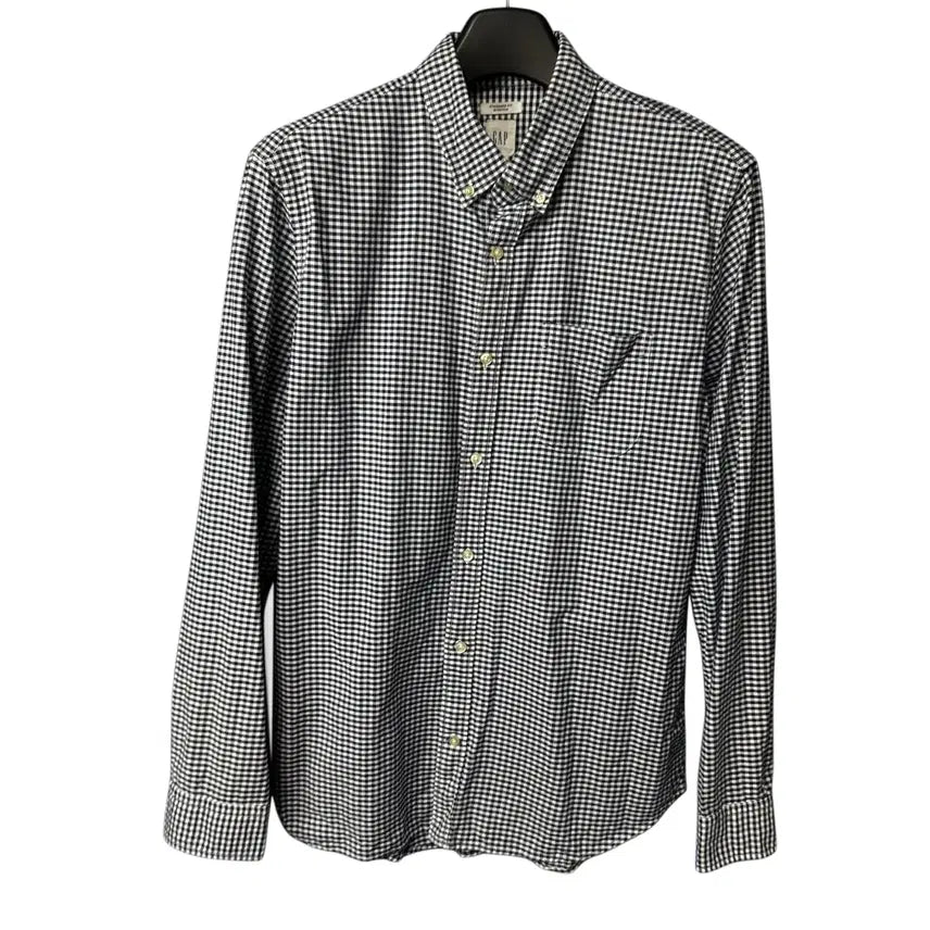 [BUNJANG] GAP Navy Gingham Check Shirt / L GAP 갭 네이비 깅엄체크 셔츠