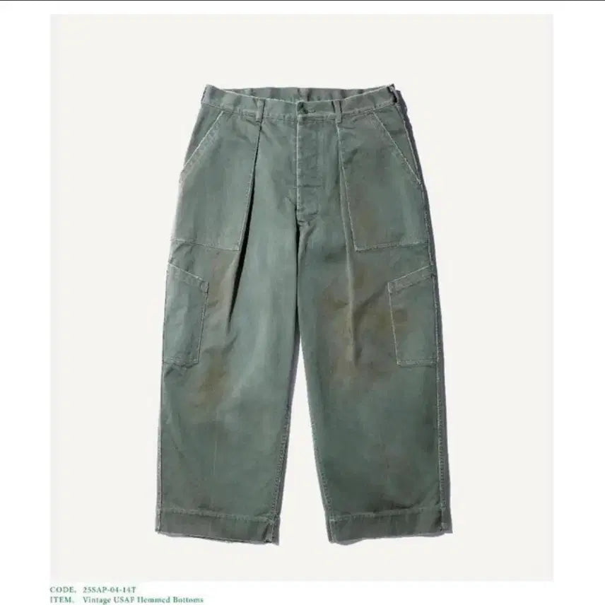 [BUNJANG] A.PRESSE Vintage USAF Hemmed Bottoms Size 1 / [1] 아프레쎄 빈티지 usaf