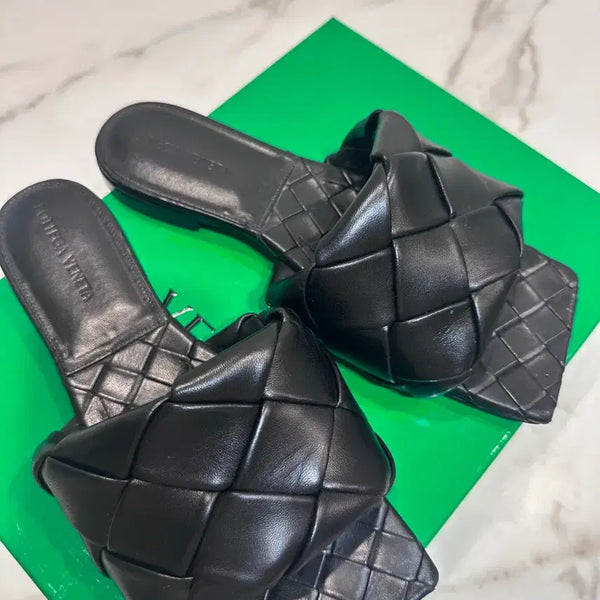 [BUNJANG] Bottega Veneta Cassette Mules Black / 보테가 베네타 카세트 뮬 블랙
