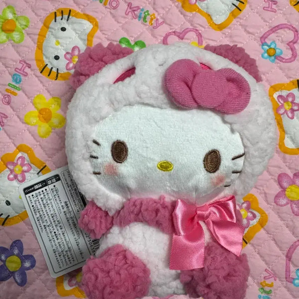 [BUNJANG] Sanrio Pink Kitty Panda Hello Kitty Plush / 산리오 핑크 키티 판다 헬로키티 인형 유일 매물