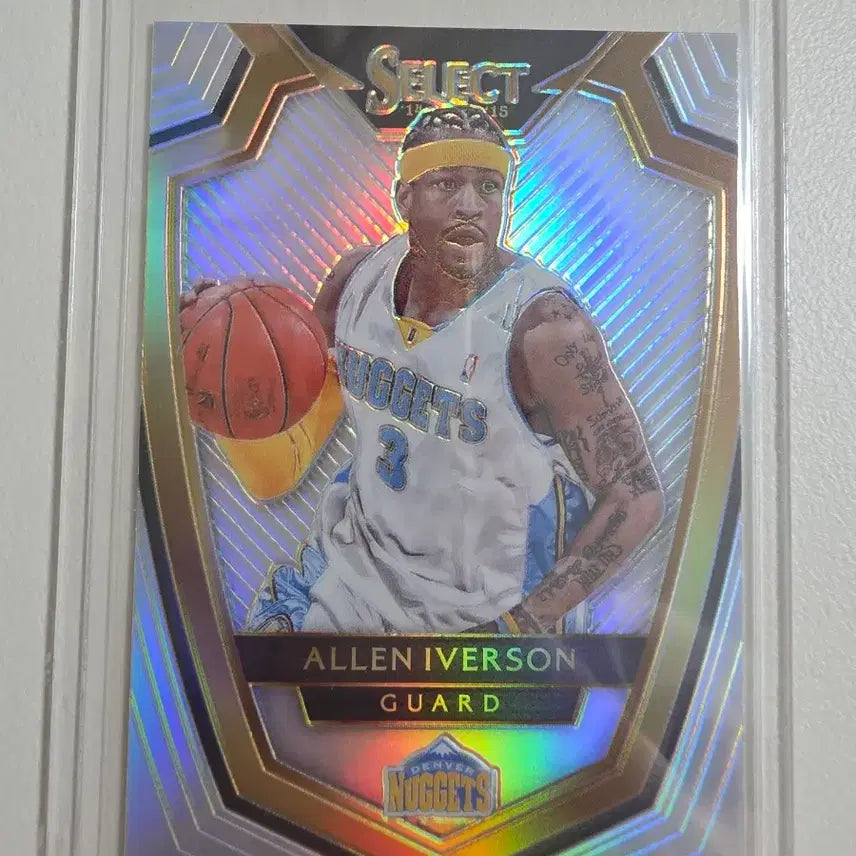 [BUNJANG] Allen Iverson 2014-15 Panini Select Premier Level Silver Prism Card / 2014-15 nba 앨런 아이버슨 실버 카드 덴버너기츠