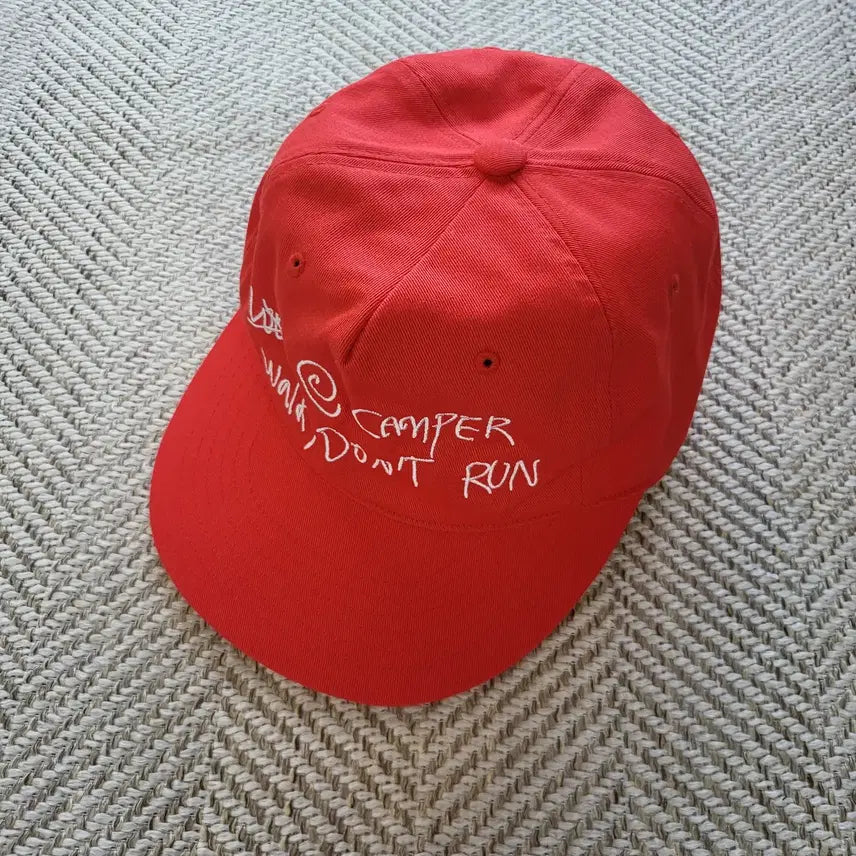 [BUNJANG] Outdoor Service Logo Ball Cap Red / 아웃도어 서비스 로고 볼캡 레드