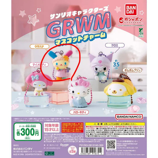 [BUNJANG] Sanrio Usahana GRWM Gachapon Figure / 산리오 우사하나 GRWM 겟레디윗미 가챠