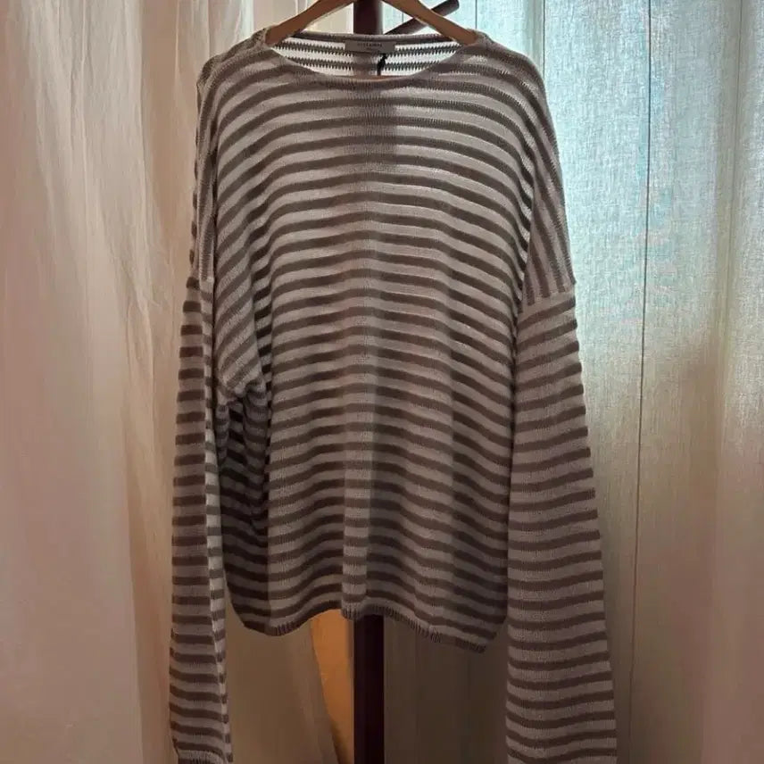 [BUNJANG] AllSaints Indie Pink Striped Knit XL / 올세인츠 그런지 인디핑크 니트 XL