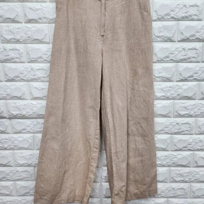 [BUNJANG] Muzak Linen Semi-Elastic Waist Pants / 무자크 린넨  반밴딩 팬츠 27-29인치 k1122