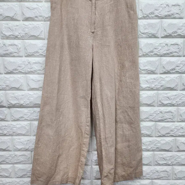 [BUNJANG] Muzak Linen Semi-Elastic Waist Pants / 무자크 린넨  반밴딩 팬츠 27-29인치 k1122
