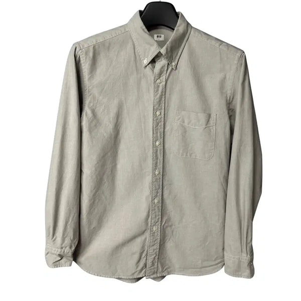 [BUNJANG] Uniqlo Grey Oxford Shirt / M 유니클로 그레이 옥스퍼드 셔츠 남방