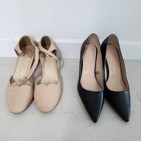 [BUNJANG] Roem Women's Shoes 230mm Beige Black (2 Types) / 로엠 여성 구두 230mm 베이지 블랙 2종