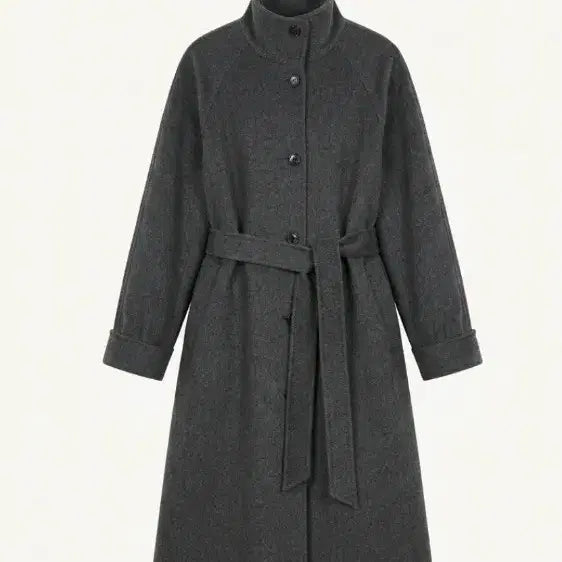 [BUNJANG] YUMER Cashmere High Neck Long Coat / 유메르 코트