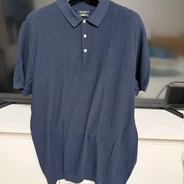 [BUNJANG] Massimo Dutti Navy Collar T-Shirt XL / 마시모두띠 카라티 xl