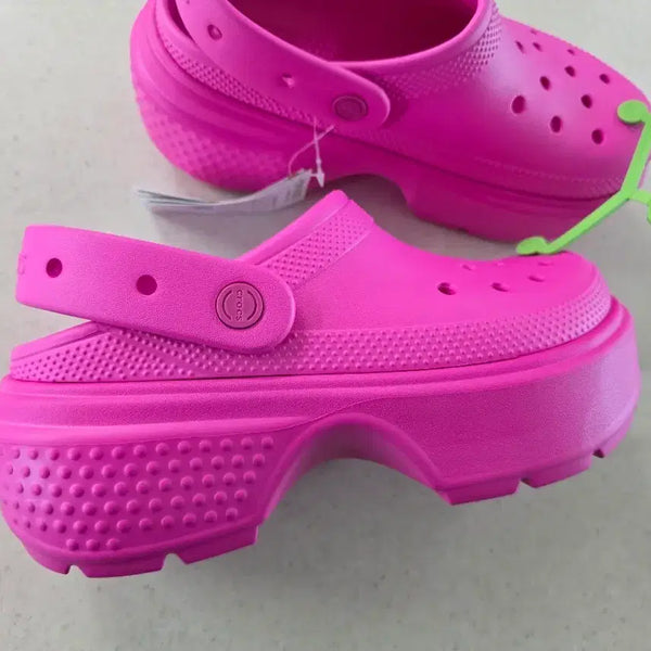 [BUNJANG] Crocs Stomp Platform Pink M6W8 / (새상품)크록스 스톰프 핑크(250)m6w8