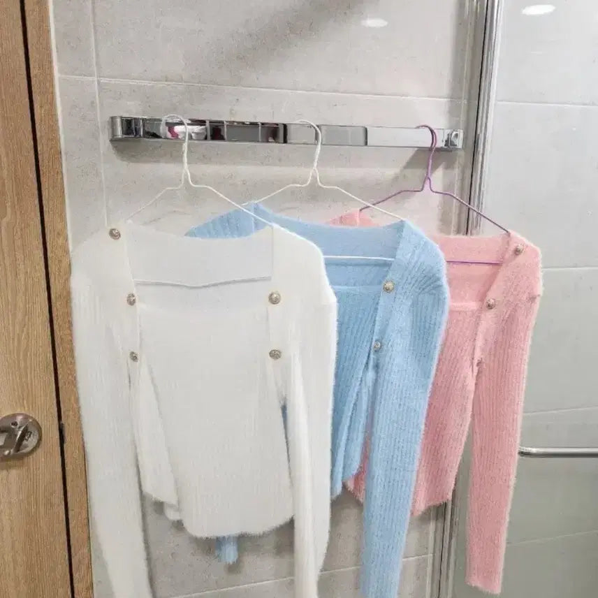 [BUNJANG] Knit Set with Gold Embellishment (3-Piece Set) / (3개 세트)보송 털 금색장식 니트 3개 세트
