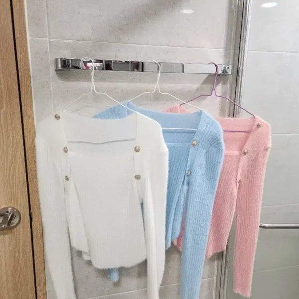 [BUNJANG] Knit Set with Gold Embellishment (3-Piece Set) / (3개 세트)보송 털 금색장식 니트 3개 세트