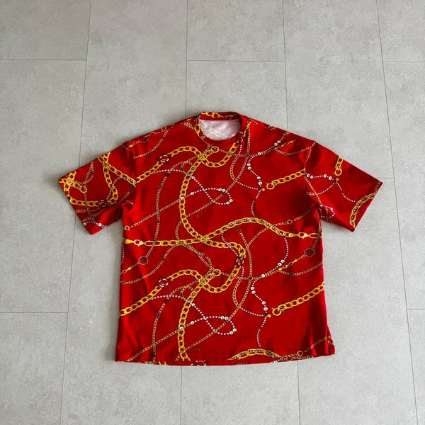 [BUNJANG] Balenciaga 17FW Chain Print T-Shirt / 발렌시아가 17FW 체인 프린트 티셔츠