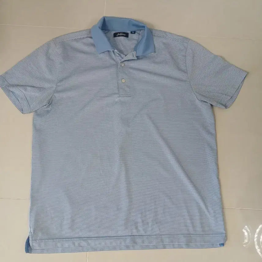 [BUNJANG] Jack Nicklaus Men's Striped Polo Shirt Size 110 / 잭니콜라우스 스트라이프 남성 110