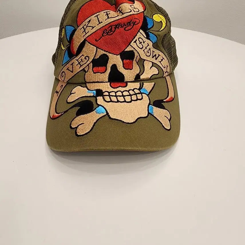 [BUNJANG] Ed Hardy Skull & Heart Mesh Ball Cap / 에드하디 스컬 앤 하트 메쉬 볼캡