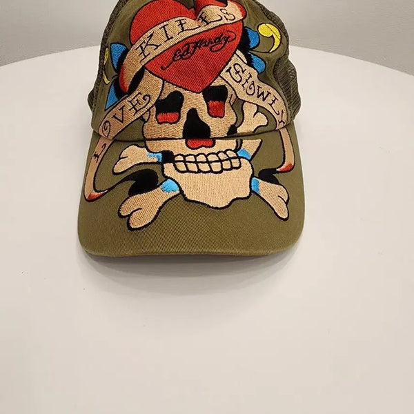 [BUNJANG] Ed Hardy Skull & Heart Mesh Ball Cap / 에드하디 스컬 앤 하트 메쉬 볼캡