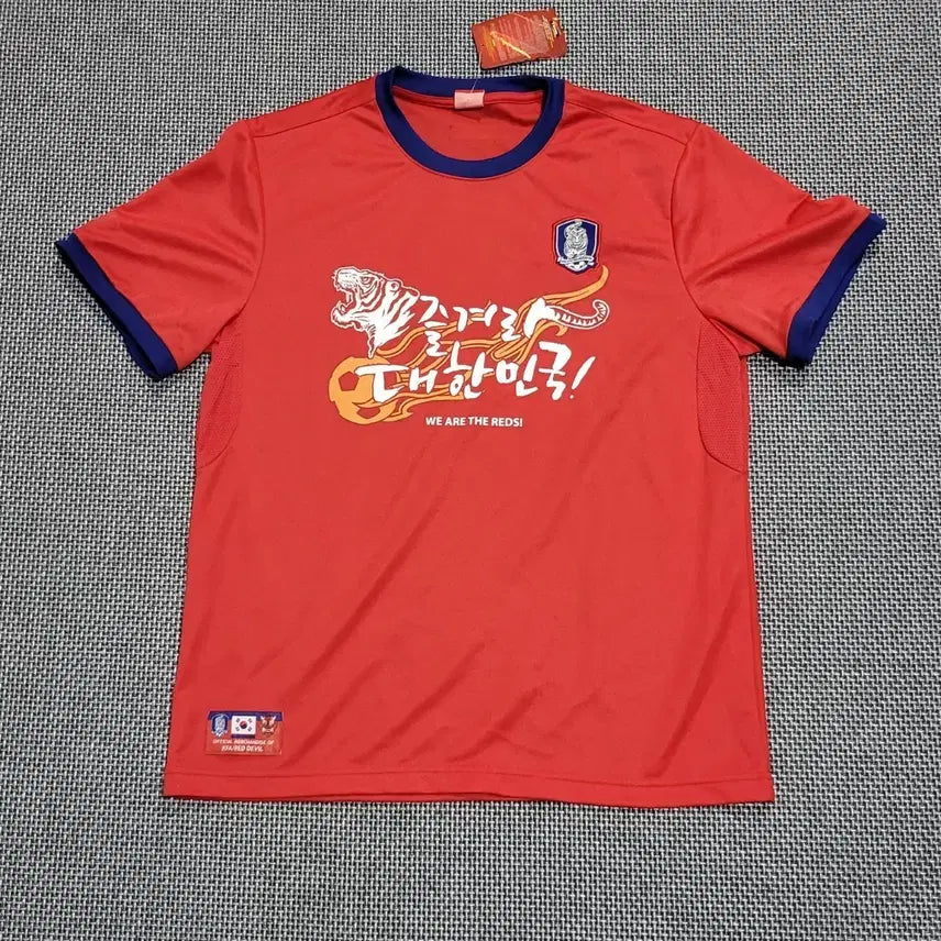 [BUNJANG] Red Devils Official World Cup Qatar Jersey T-Shirt / 붉은악마 월드컵 공식 카타르 져지반팔 티셔츠 레드 (105)