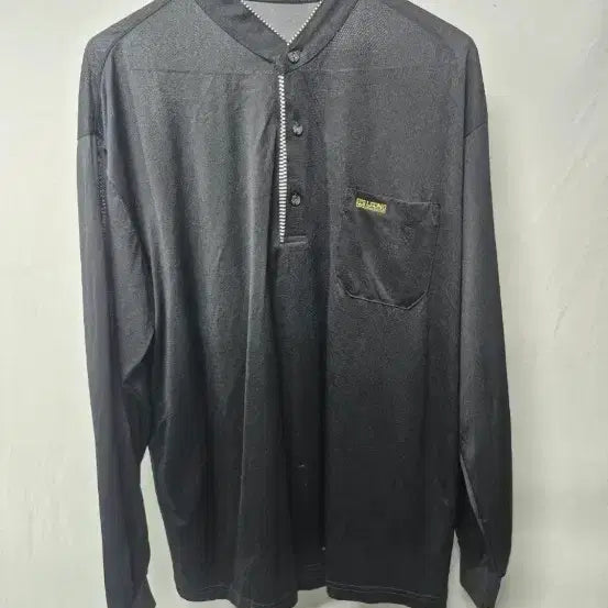 [BUNJANG] Lecaf Men's Long Sleeve T-Shirt Black 105 / 르까프 남성 긴팔 티셔츠 블랙 105