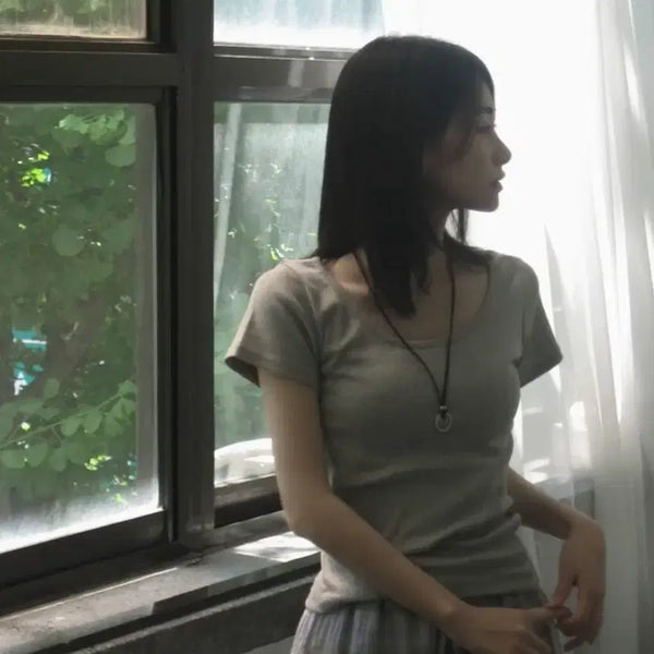 [BUNJANG] Slim Inner T-Shirt Gray / slim inner t 그레이