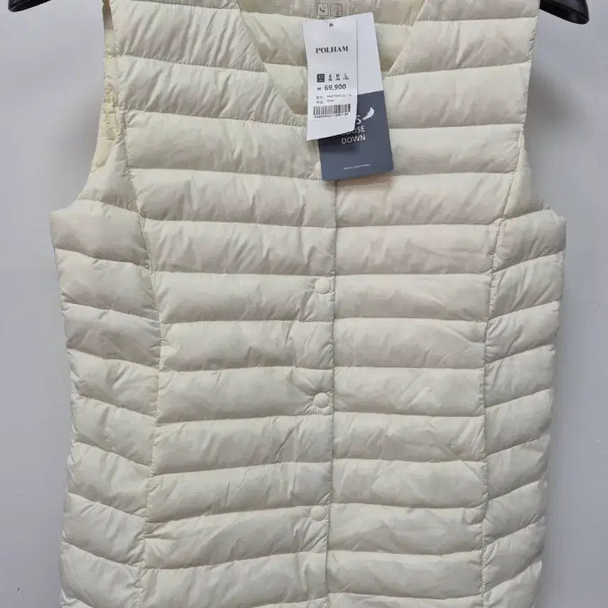 [BUNJANG] Polo Ralph Lauren Lightweight Padded Vest - Ivory / 폴햄 경량 패딩 조끼 아이보리