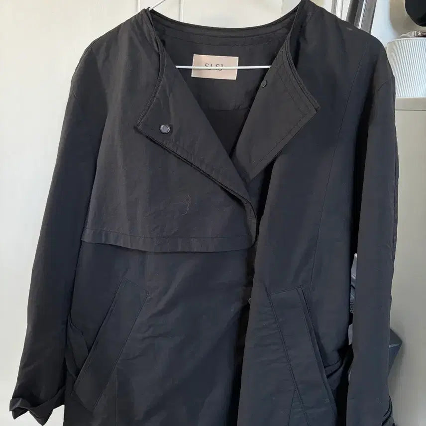 [BUNJANG] SJSJ Short Trench Coat Black / SJSJ 숏 트렌치 블랙