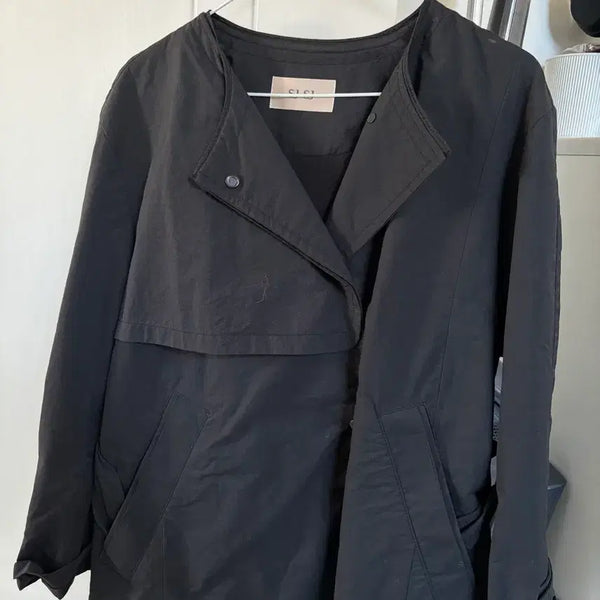[BUNJANG] SJSJ Short Trench Coat Black / SJSJ 숏 트렌치 블랙
