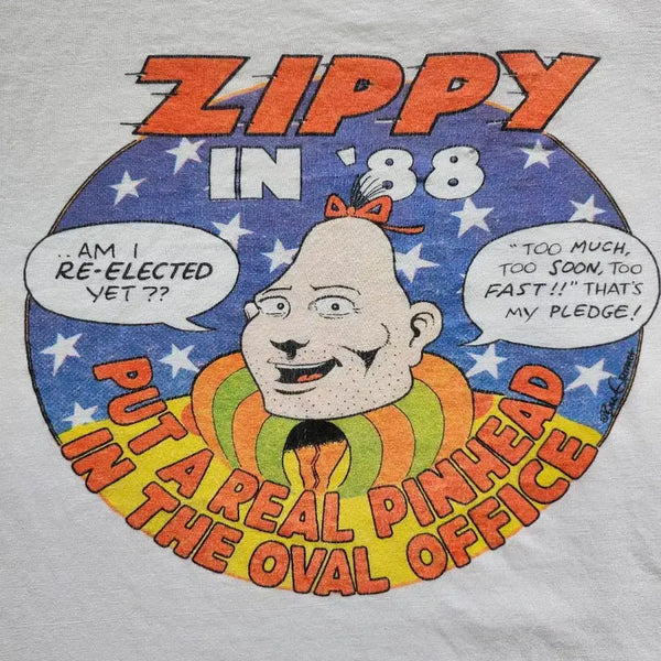 [BUNJANG] 1988 Hanes Beefy Zippy the Pin Head T-Shirt / 80s zippy the pin head T shirt
