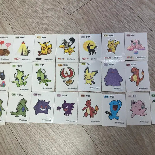 [BUNJANG] Pokemon Stickers Bundle / 포켓몬 띠부띠부실