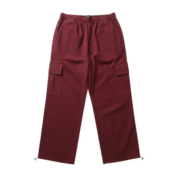 [BUNJANG] Women's Burgundy Banding Cargo Pants XXL / 여성XXL/ 버건디 밴딩 카고팬츠