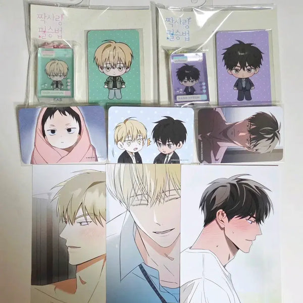 [BUNJANG] Mopun Love's Escape Author Jeon "Unrequited Love Sure-Win Method" Goods Set / 모펀 사랑도피작가전 짝사랑 필승법 쓰레기 방생금지 굿즈 특전 엽서 포카