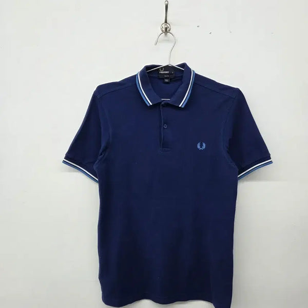 [BUNJANG] Fred Perry Short Sleeve Polo Shirt Navy Men's S / 프레드페리 반팔 카라티 네이비 남s