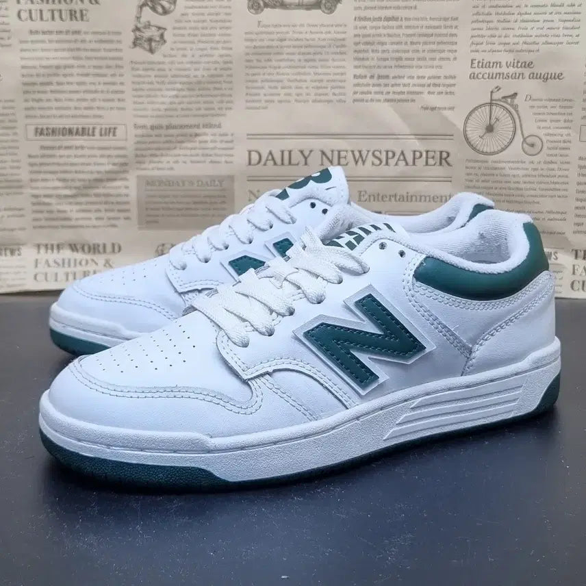 [BUNJANG] New Balance 480 White Green Sneakers 230 / 뉴발란스 480 화이트그린 운동화 230