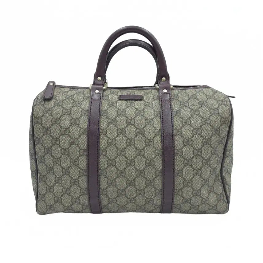[BUNJANG] Gucci Joy Boston Bag GG Supreme Burgundy Medium / 구찌 조이 보스턴백 GG 수프림 버건디 193603